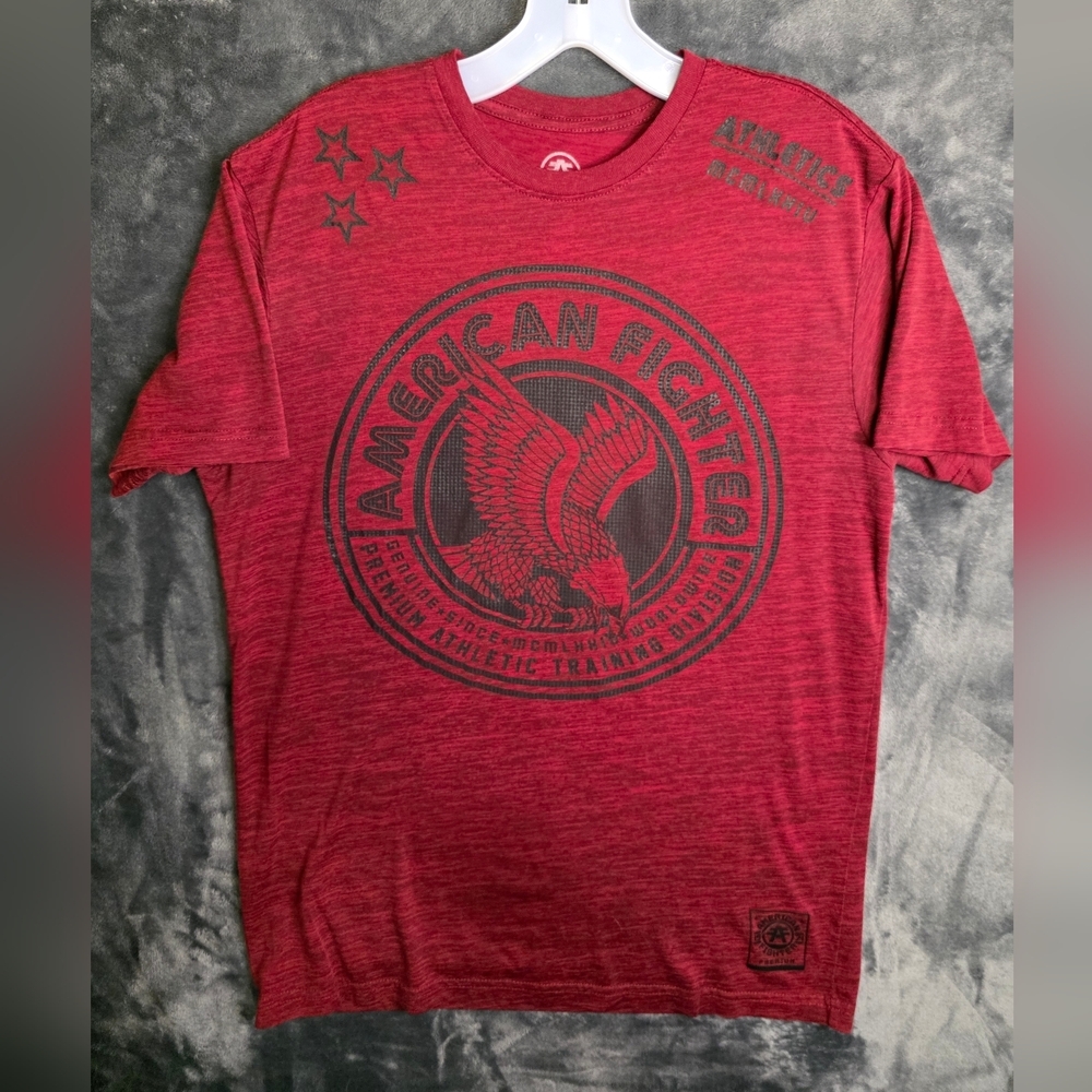 American Fighter Red Graphic T-Shirt